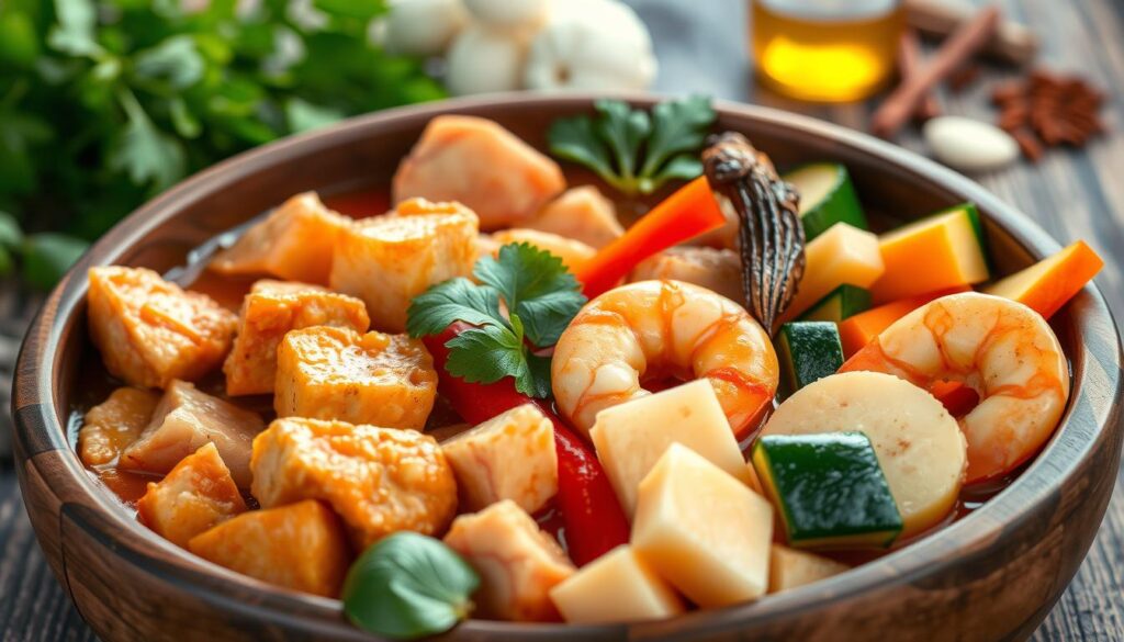 Thai curry proteins