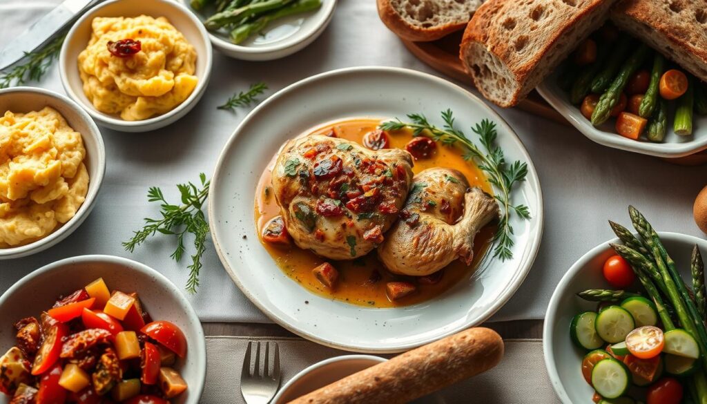 Tuscan chicken sides
