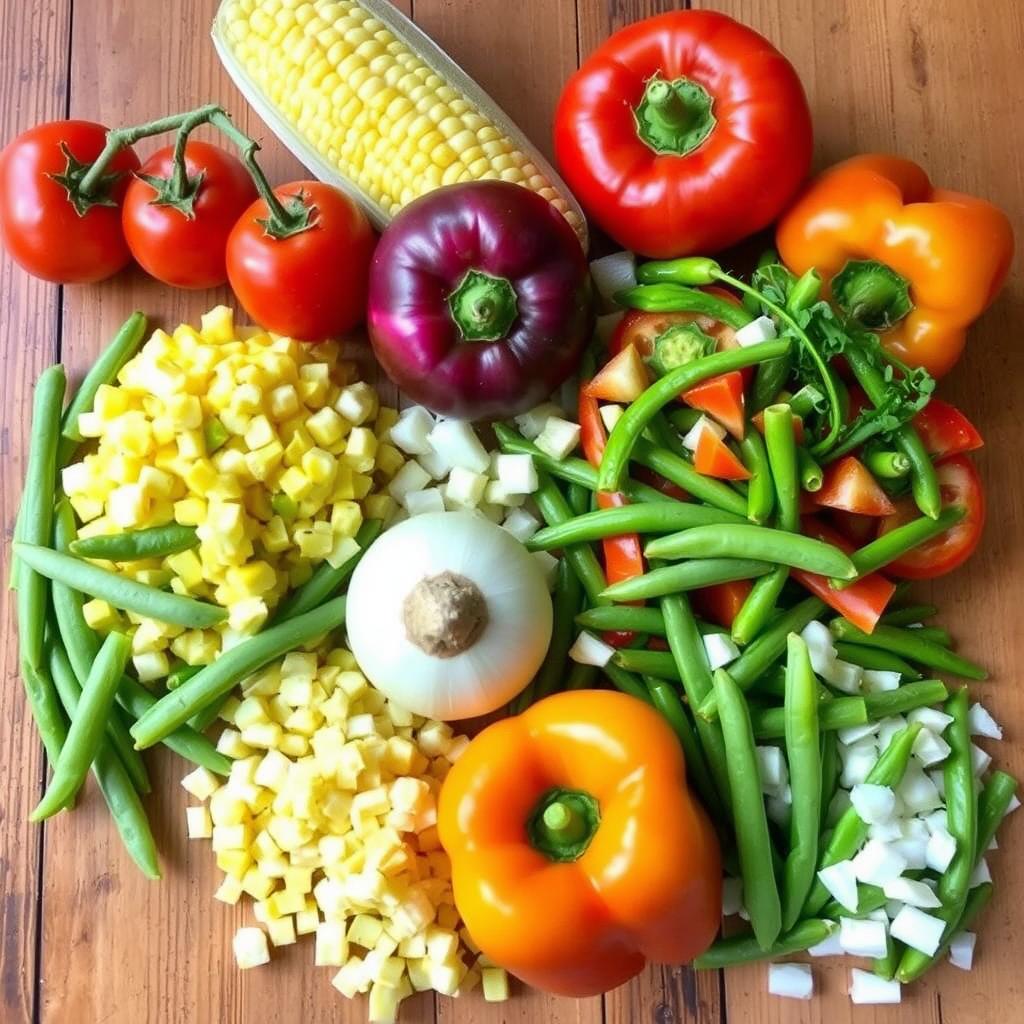 Vegetables for Brunswick Stew