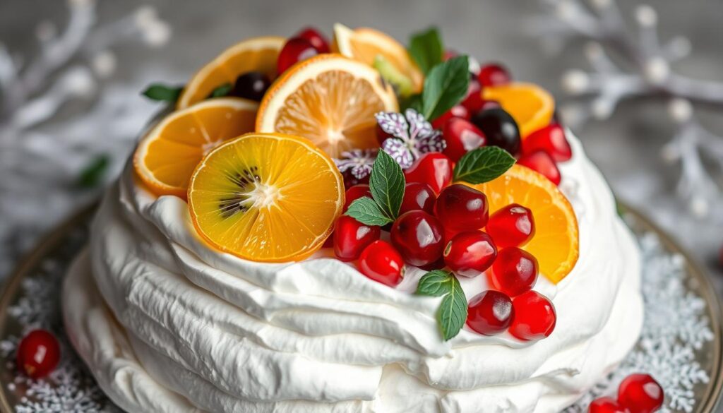 Winter Fruit Pavlova