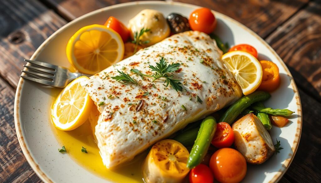 baked halibut