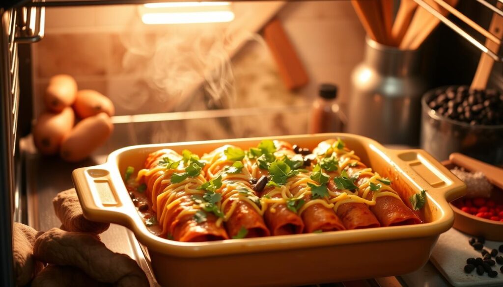 baking enchiladas