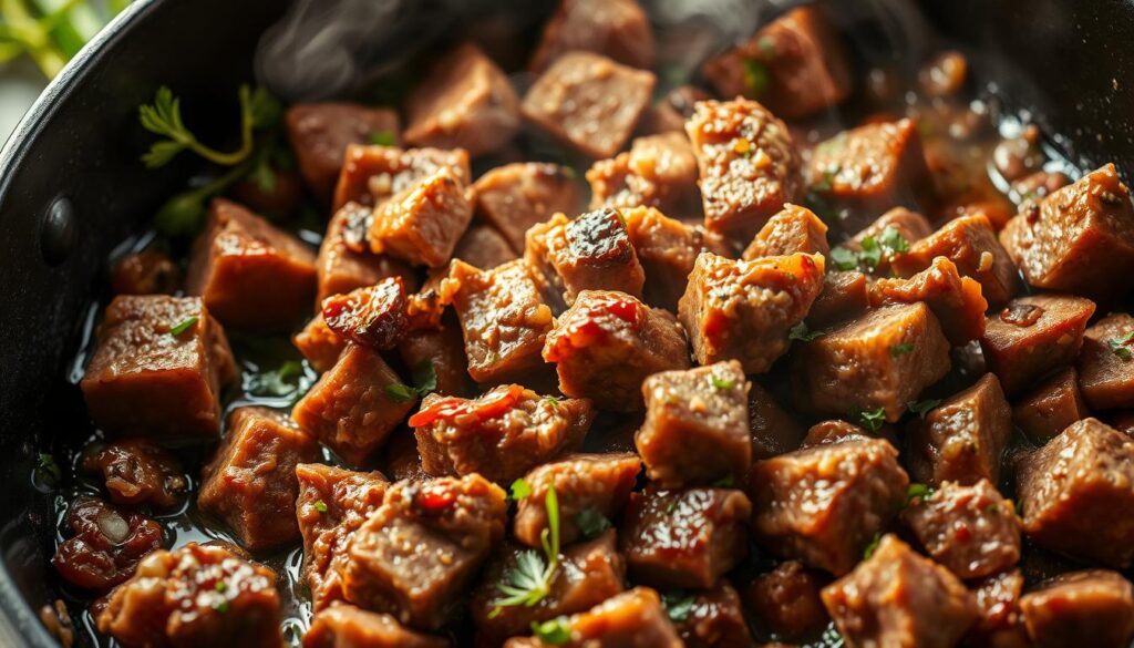 browning meat