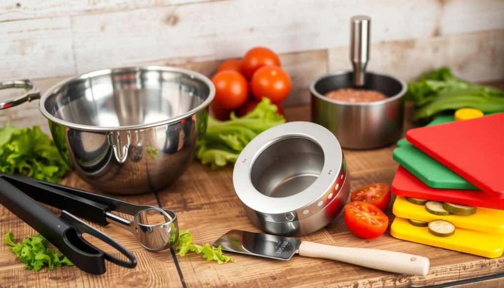 burger making tools