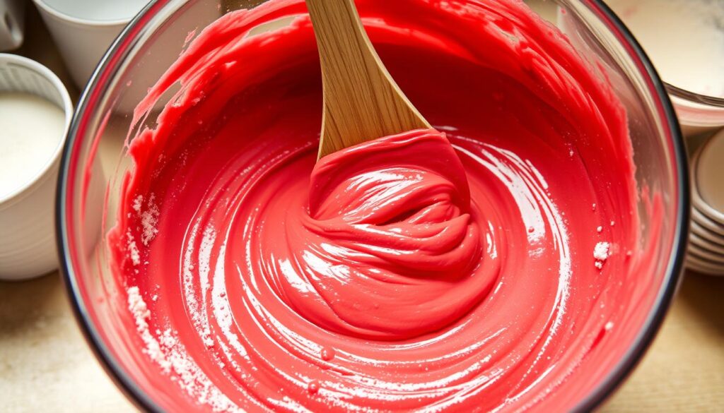 cake batter mixing