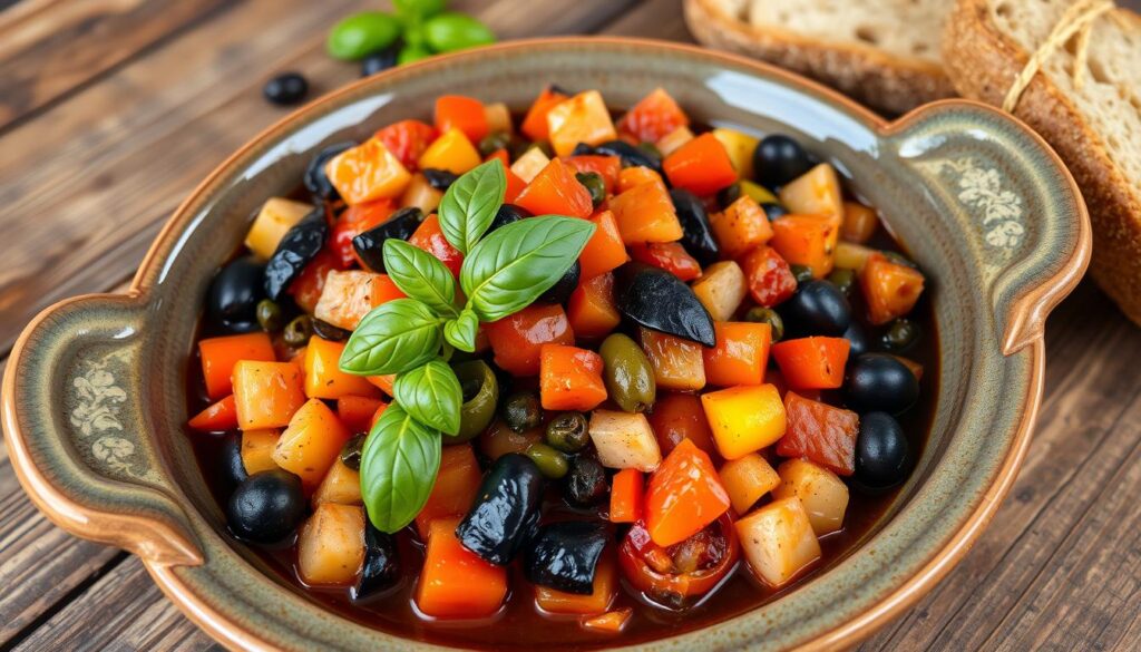caponata food presentation