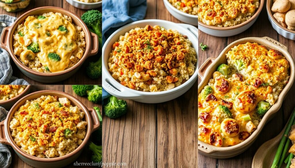 chicken broccoli rice casserole variations