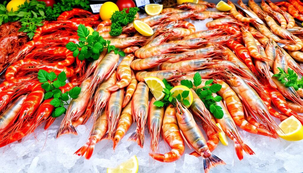 choosing shrimp