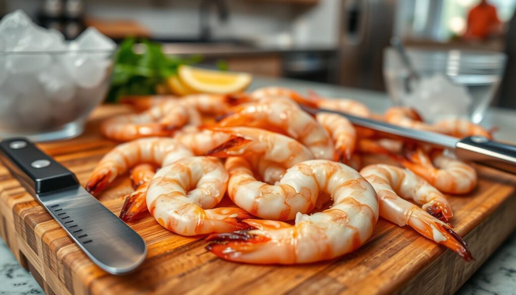 cleaning shrimp