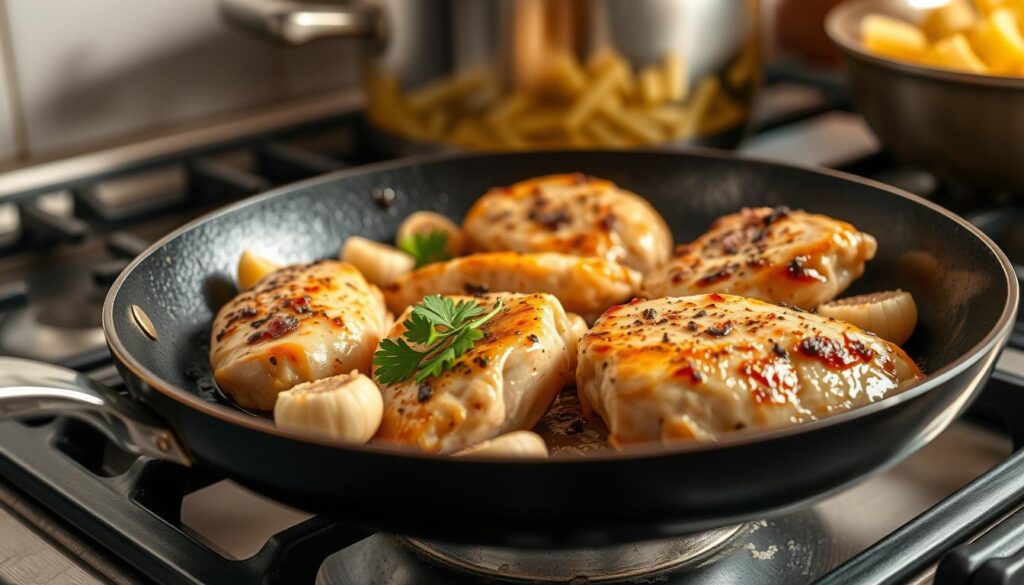 cooking chicken for pasta