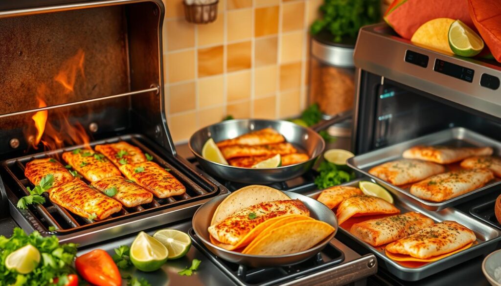 cooking fish for tacos