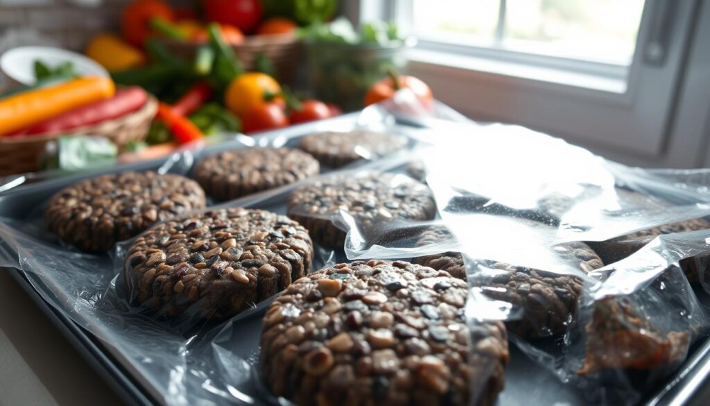 freezing veggie burgers