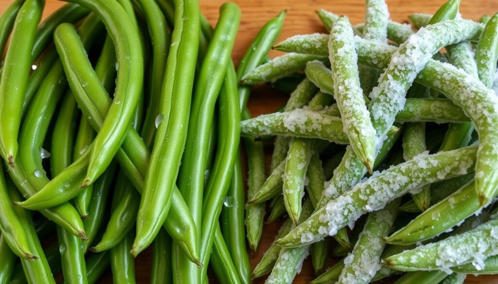 fresh and frozen green beans