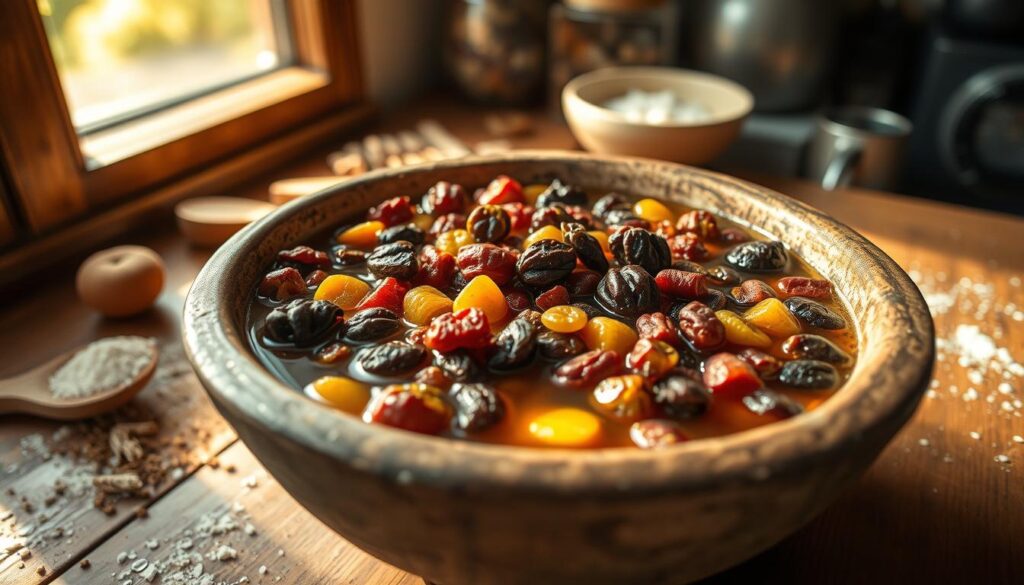 fruit soaking