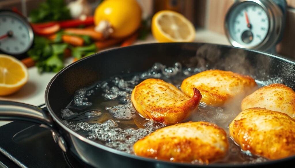 frying chicken kiev