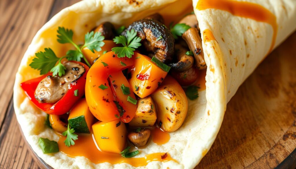 grilled vegetable wrap