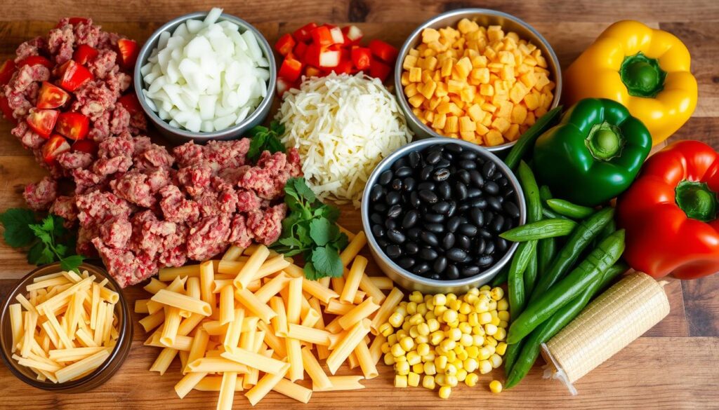 hamburger casserole ingredients