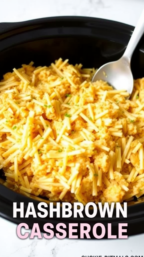 Hashbrown casserole in a crockpot
