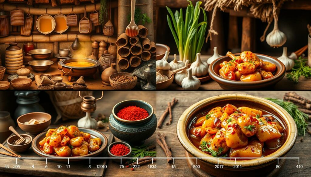 history of honey garlic chicken
