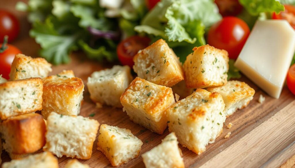 homemade croutons