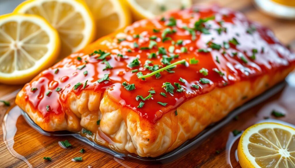 honey glazed salmon