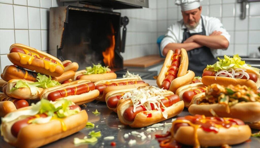 hot dog cooking errors