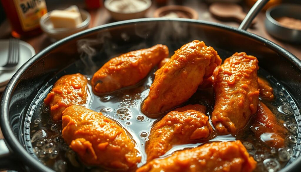 how to fry chicken wings