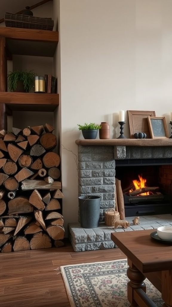 Warm Firewood Displays