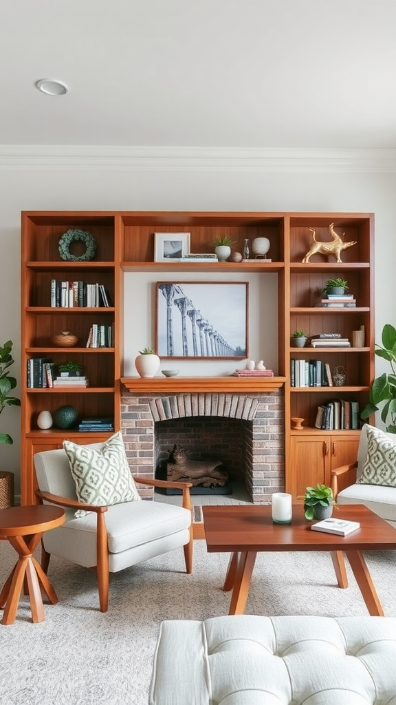 Crafted Wooden Shelving