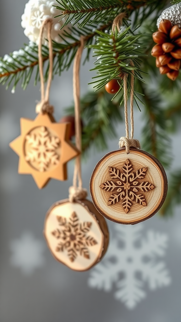 Rustic Wooden Ornaments
