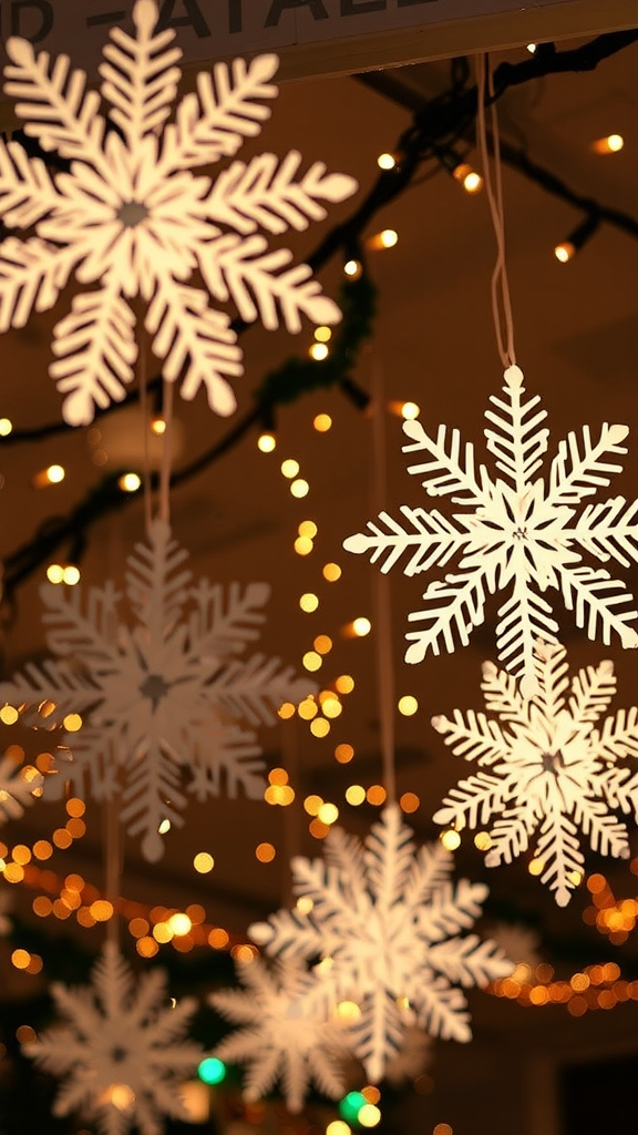 Paper Snowflakes Hanging Decor