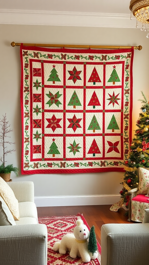 Holiday Quilt Wall Hanging