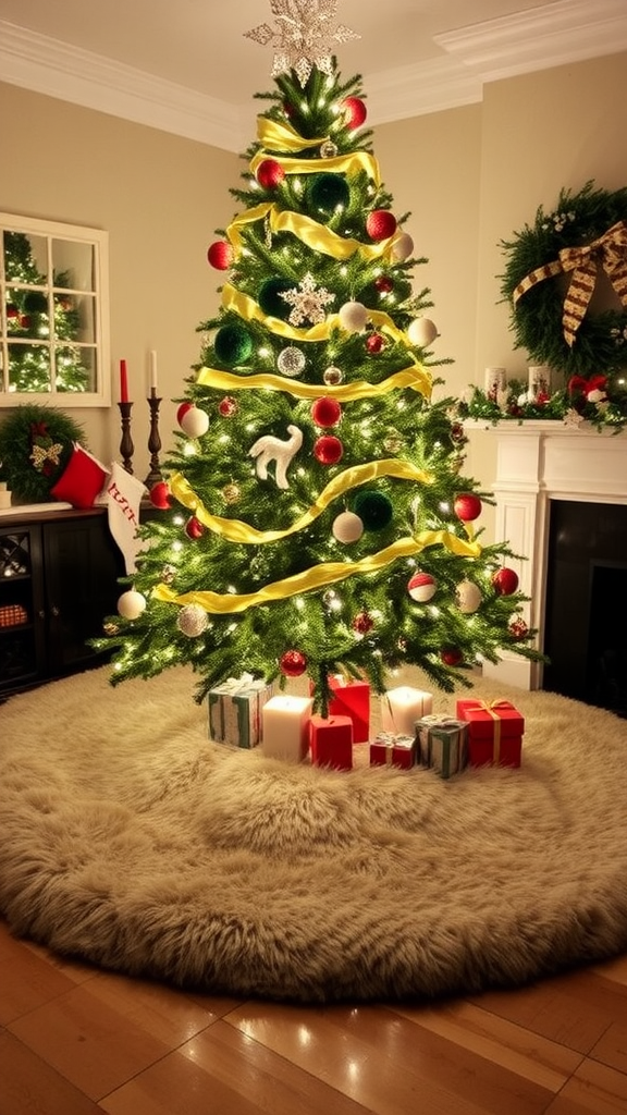 Faux Fur Tree Skirt