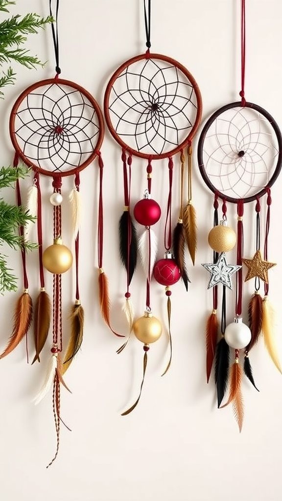 Holiday Themed Dreamcatchers