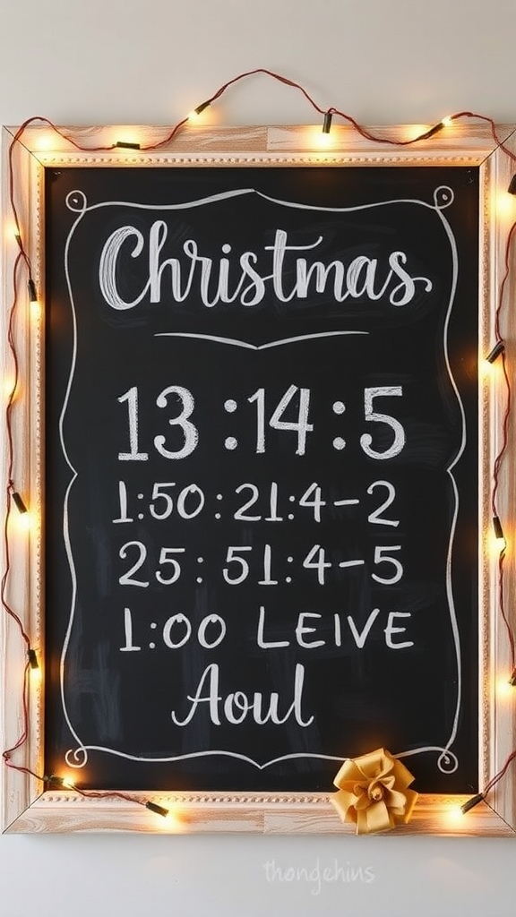 Chalkboard Christmas Countdown
