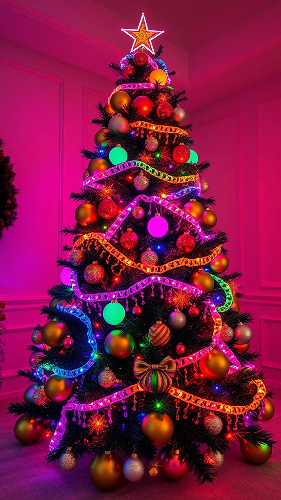 Whimsical Rainbow Trees