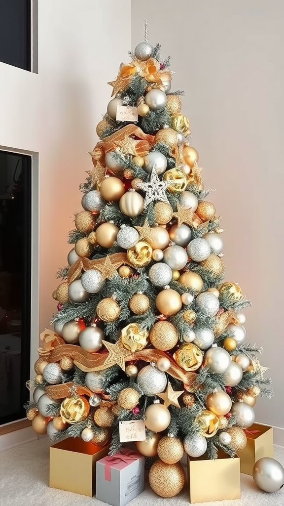 Metallic Chic Christmas Tree