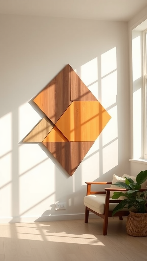 Geometric Wall Art Using Simple Shapes