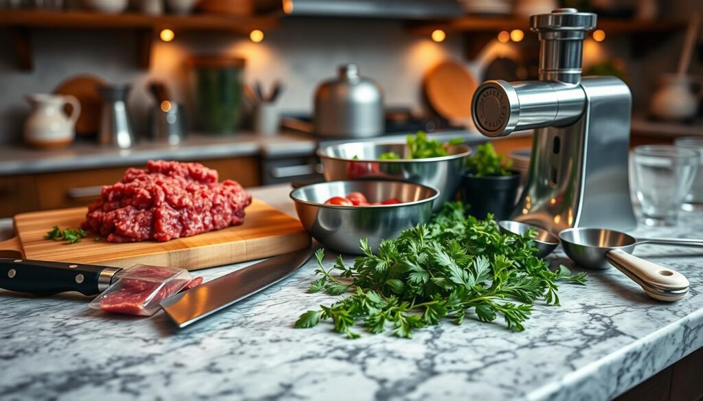 kitchen equipment for raw beef