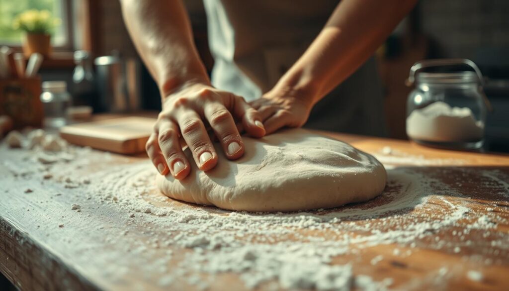 kneading dough