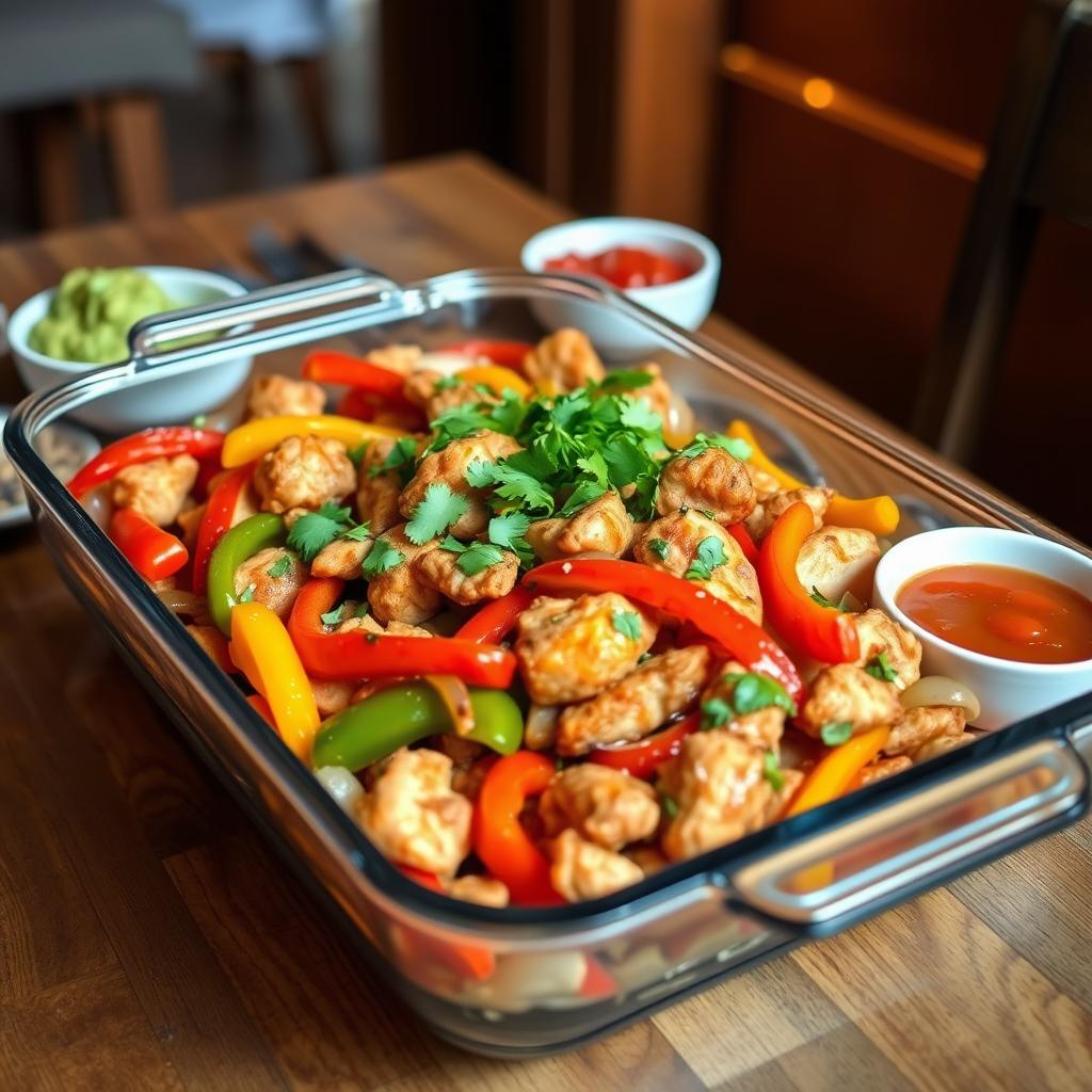 leftover fajitas