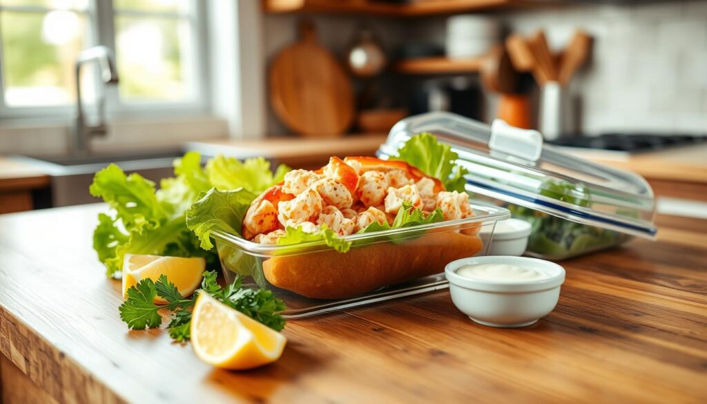 leftover lobster roll storage