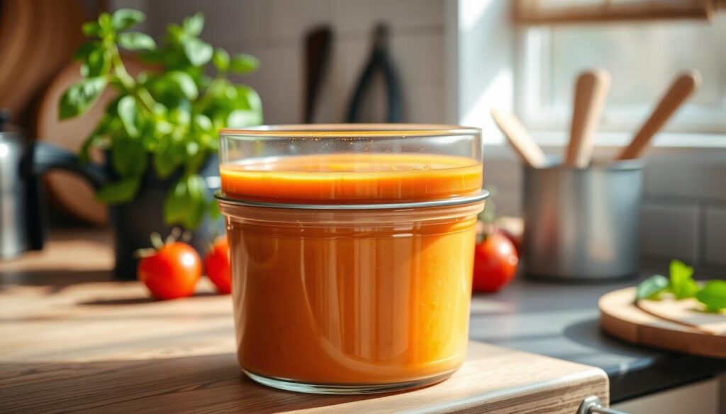 leftover storage of creamy tomato soup
