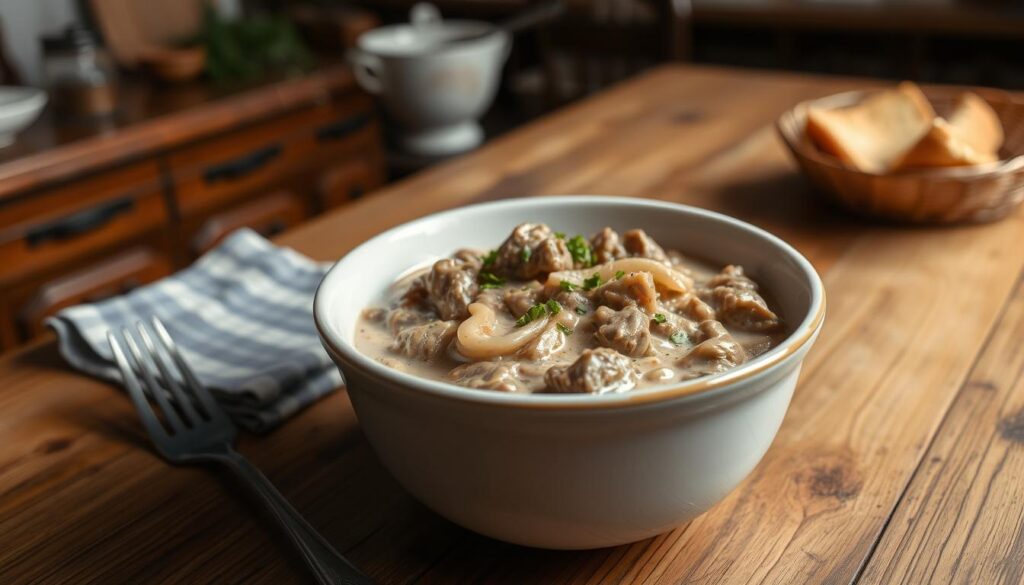 leftover stroganoff