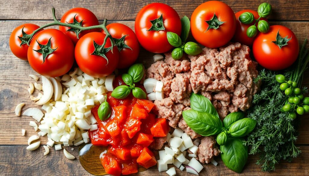 meat sauce ingredients