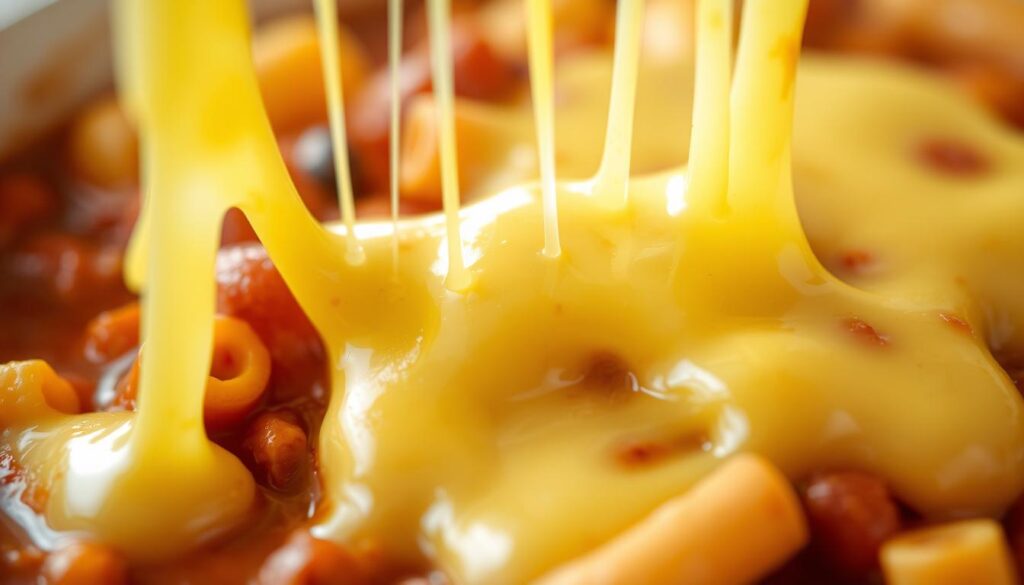 melting cheese