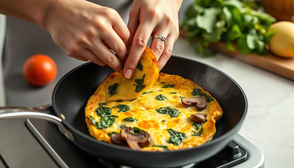 omelette folding technique