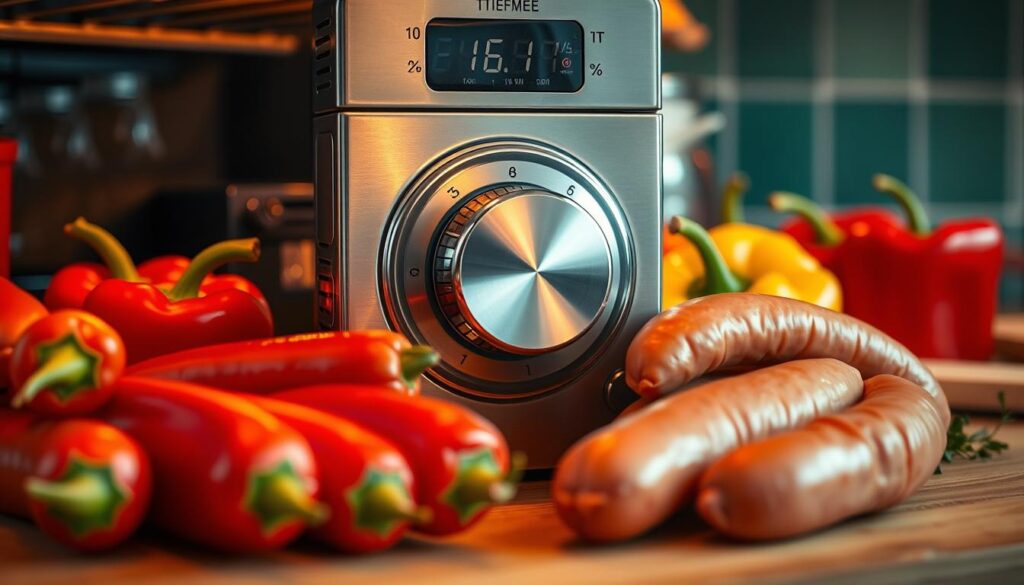 oven temperature for sausage