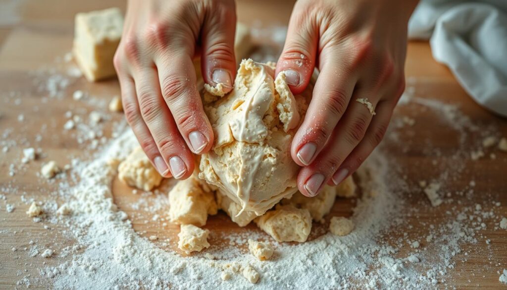 overworking dough