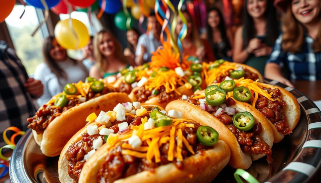 party chili dogs